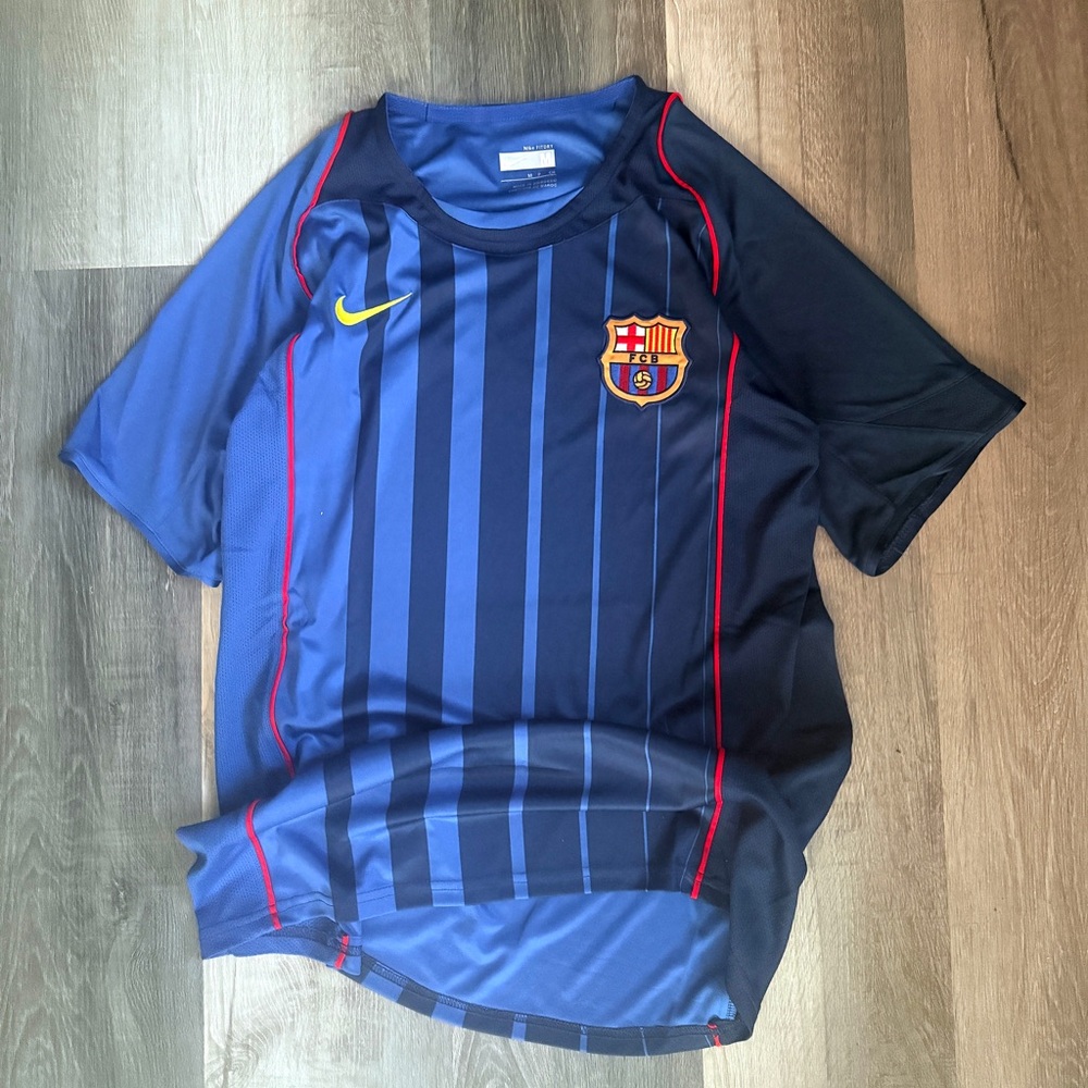 FC Barcelona 2004-2005 Away Retro Soccer Jersey Nike Vintage Football Shitt Sz M